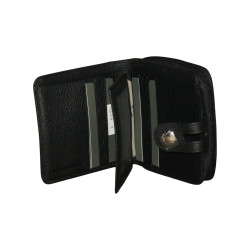 Porte-monnaie LOUIS C noir - 7 cartes, cuir vachette