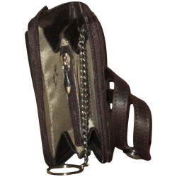 Louis C - porte monnaie-porte clés marron