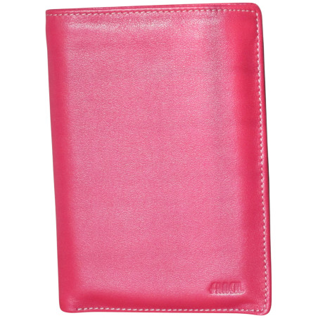 Portefeuille FANCIL rouge - interieur multicolore