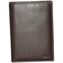 Portefeuille FANCIL marron - interieur multicolore