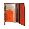 Portefeuille FANCIL marron - interieur multicolore