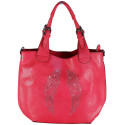 FLORA & CO - sac à main, sac bandoulière ou sac porté sur l'épaule rouge