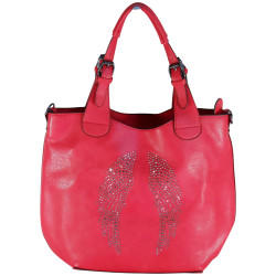 FLORA & CO - sac à main, sac bandoulière ou sac porté sur l'épaule rouge-1