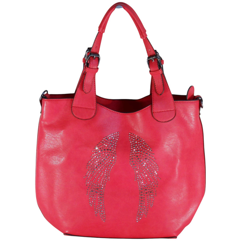Sac à main FLORA & CO rouge - MAROQUINERIE-MEAUX.COM