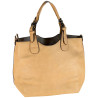 Sac à main, sac bandoulière beige FLORA & CO - MAROQUINERIE-MEAUX.COM