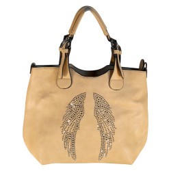 FLORA & CO - sac à main, sac bandoulière ou sac porté sur l'épaule beige-1