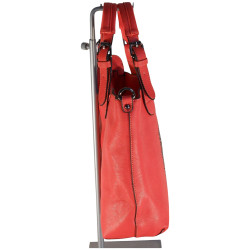 Sac à main, sac bandoulière corail FLORA & CO - MAROQUINERIE-MEAUX.COM