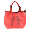 Sac à main, sac bandoulière corail FLORA & CO - MAROQUINERIE-MEAUX.COM