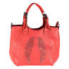FLORA & CO - sac à main, sac bandoulière ou sac porté sur l'épaule corail-1 FLORA & CO - sac à main, sac bandoulière ou sac porté sur l'épaule corail-1
