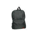 Sac à dos urbain gris en Toile synthétique - 42 cm x 30 cm x 12 cm - Élégant et polyvalent