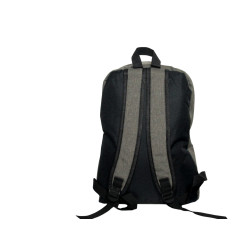 Sac à dos urbain taupe pas cher en Toile synthétique  42cmx30cm x12cm