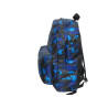 8012a-Sac à dos urbain (de ville) ou scolaire en toile synthétique bi-color bleu noir 42cmx30cmx12cm-cote 8012a-Sac à dos urbain (de ville) ou scolaire en toile synthétique bi-color bleu noir 42cmx30cmx12cm-cote