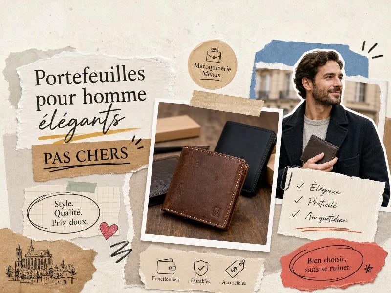 Sélection de portefeuilles pour homme élégants et pas chers.