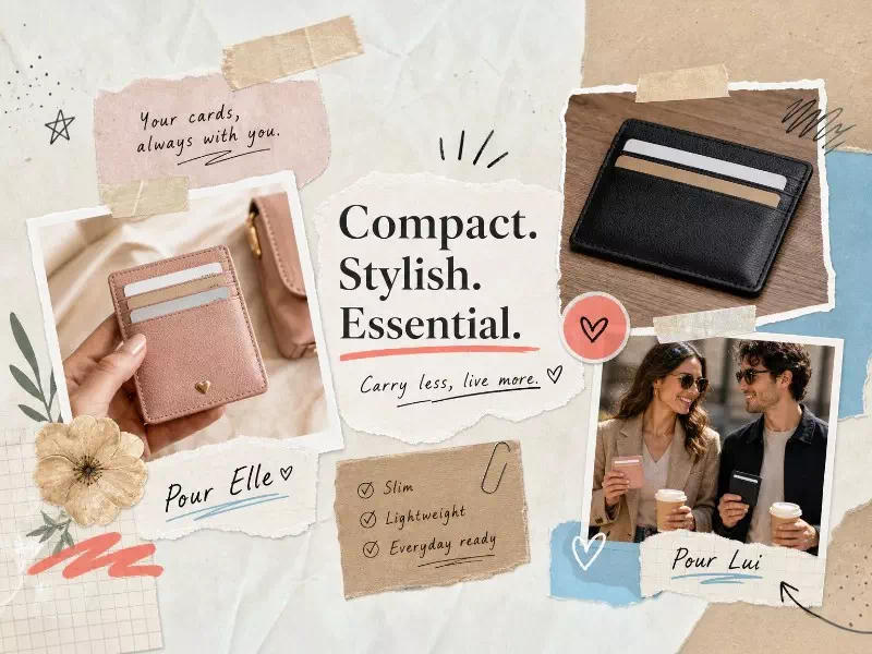 Les porte-cartes compacts indispensables
