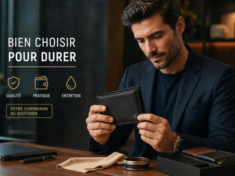 Comment choisir et entretenir un portefeuille homme pour le faire durer