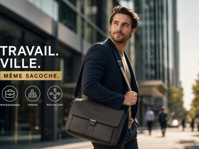 Les meilleures sacoches homme polyvalentes pour le travail et la ville