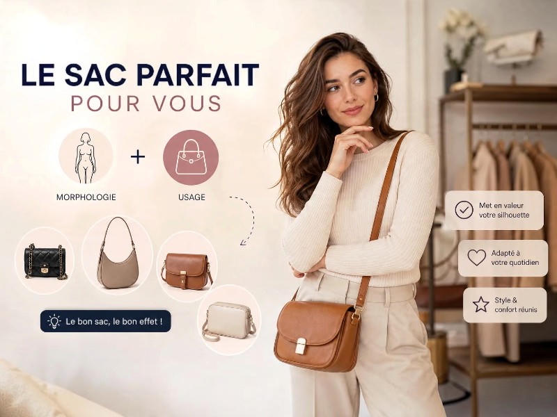 Comment choisir le sac en bandoulière parfait selon sa morphologie.