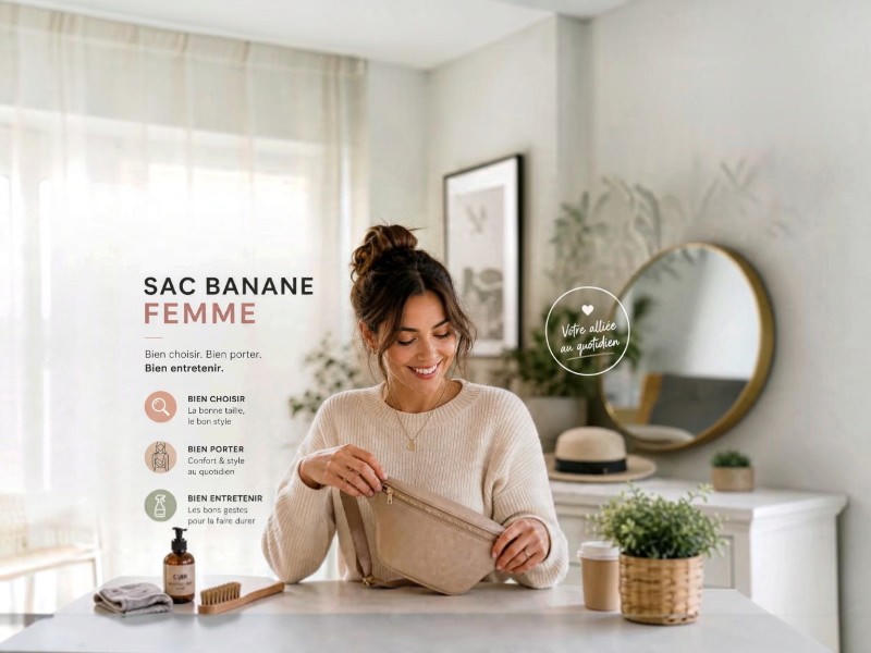 Comment choisir, porter et entretenir son sac banane pour femme.