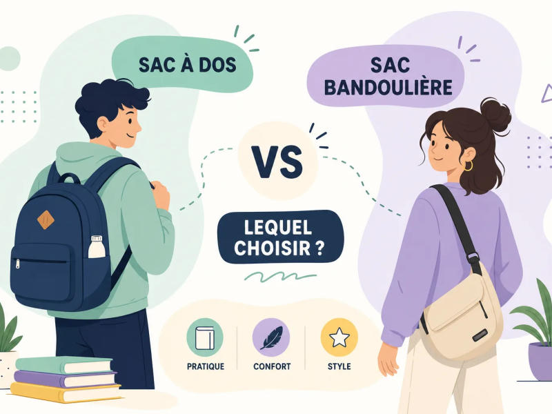 Sac à dos ou sac bandoulière pour le lycée : comparatif pour bien choisir
